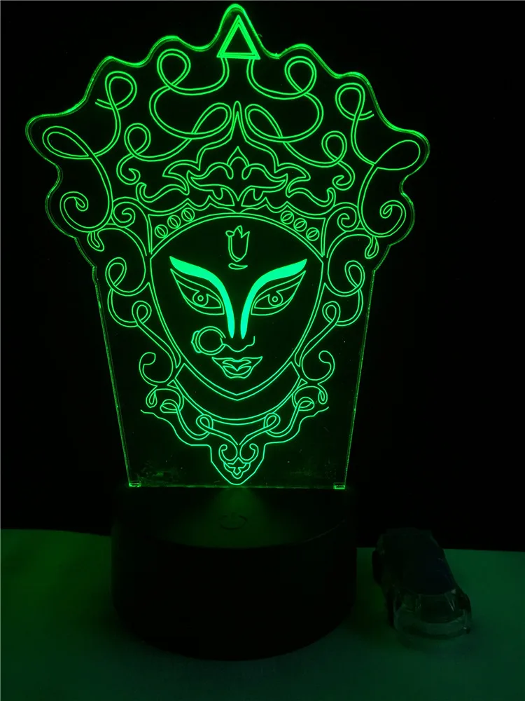 Китайский Макияж для лица 3D иллюзия Ночник светильник USB RGB цвета изменить