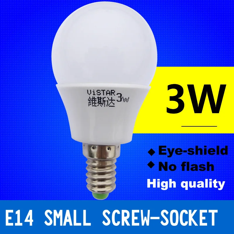10 pieces/lot e14 led lamps 3w ac 220v led bulb warm/cool white high quality led light smd5730 led bubble ball bulb for bedroom
