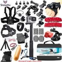 snowhu for gopro accessories for gopro accessories set for gopro hero 10 9 8 7 6 5 4 3 kit for yi camera sjcam accessories gs38