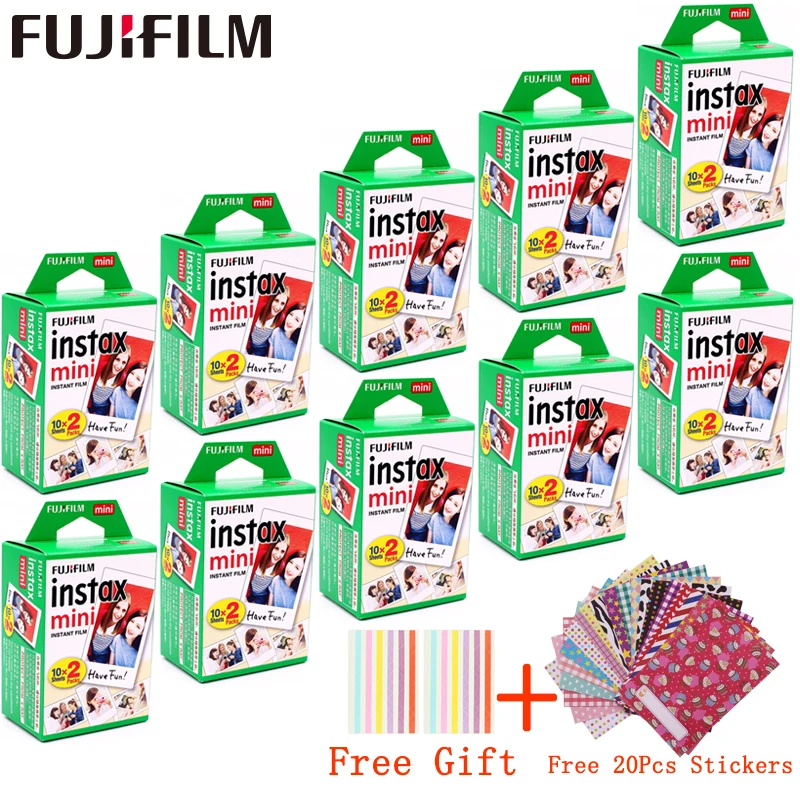 10 100 Листы Fuji пленка Instax Mini Instant Фотобумага для fuji минисумка 11 8 9 фотоаппаратов