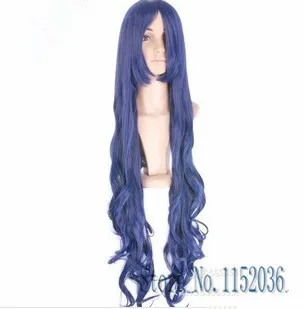 Heat Resistant Bang Long Wavy Blue Cosplay Anime Wigs |