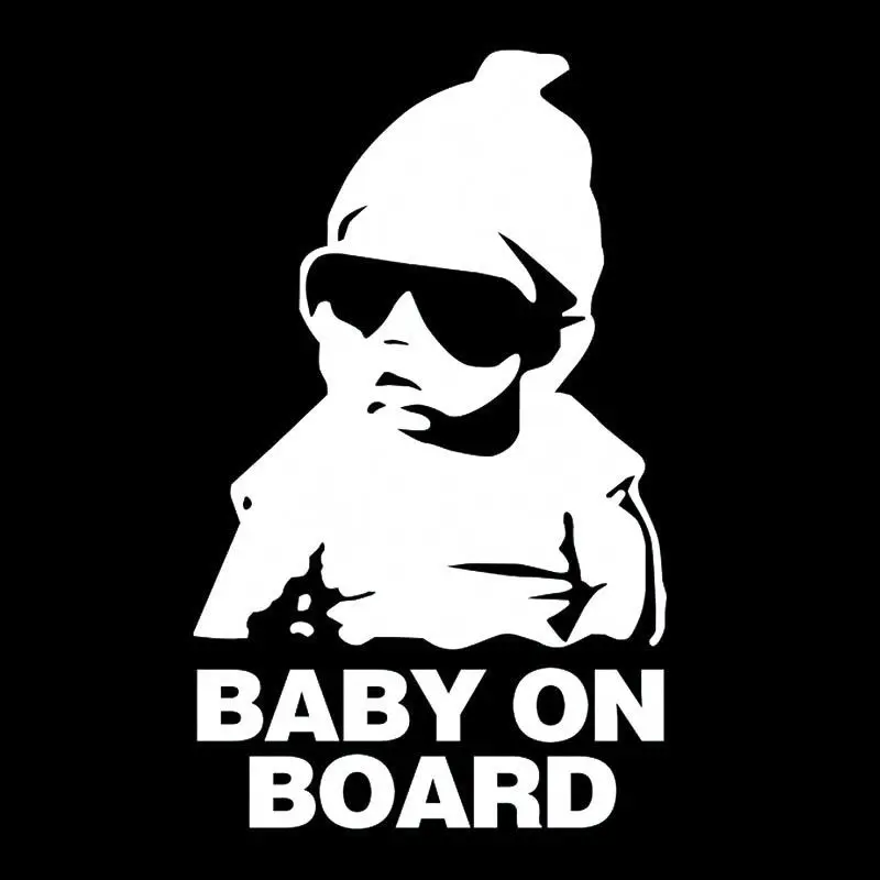 Светоотражающие автомобильные наклейки Baby on Board 15 Х9 см|baby board|decal stickeron board |