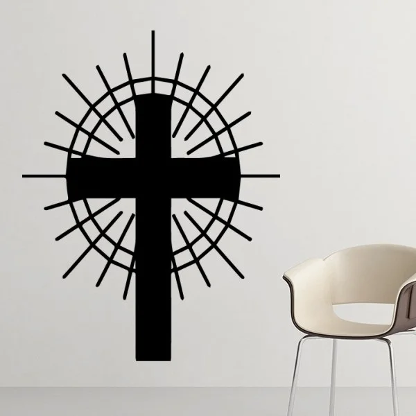 

Religion Belief Christianity Church Holy Cross Removable Wall Sticker Art Decals Mural DIY Wallpaper for Room Decal