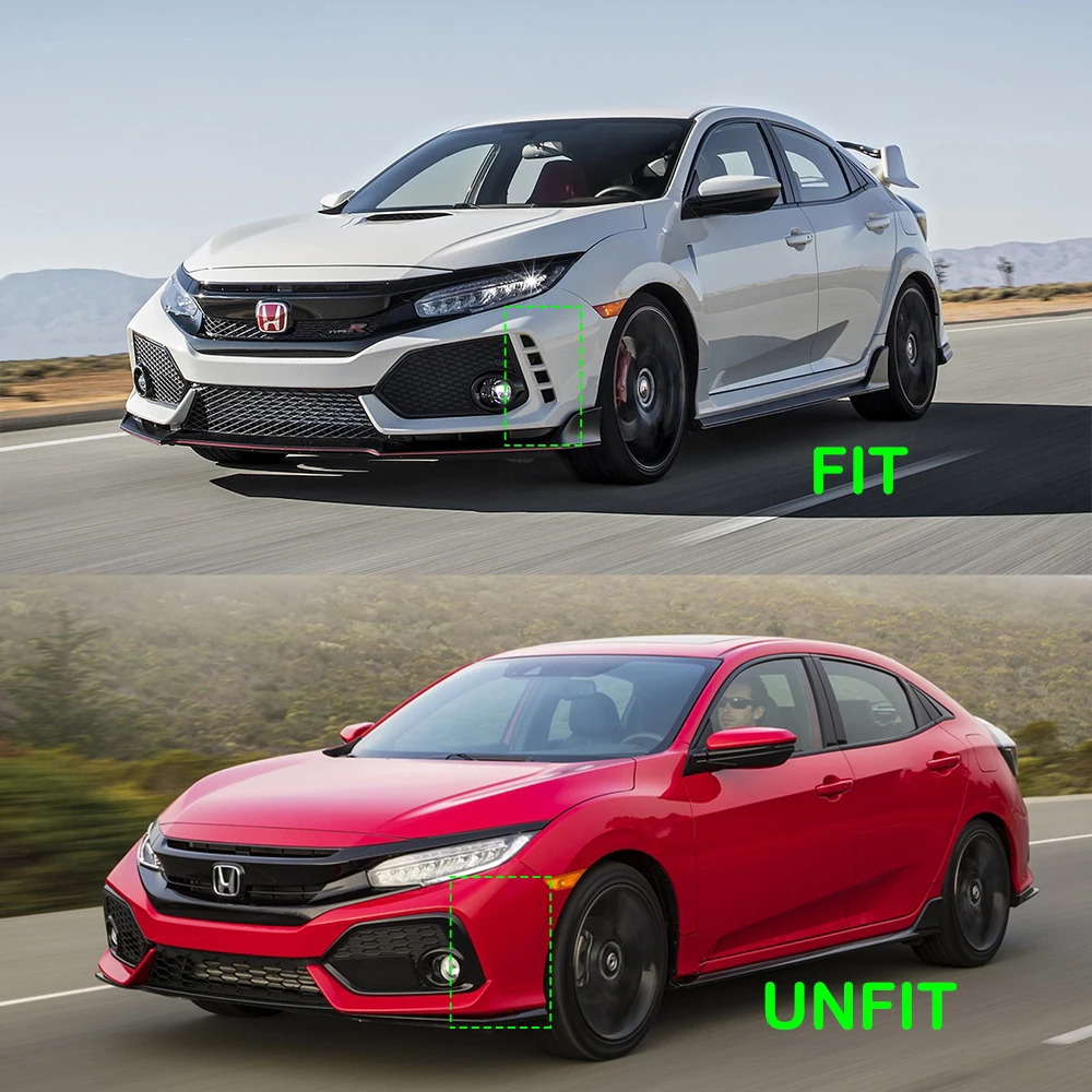 СВЕТОДИОДНЫЙ DRL для Honda Civic type R дневной ходовой светильник с сигнальной лампой поворота