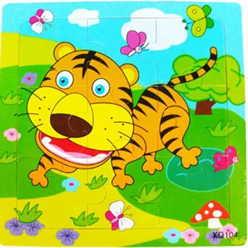 Обучающие деревянные игрушки Chanycore для малышей пазл-доска с животными жираф слон