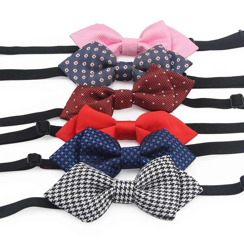 Элегантный красочный галстук бабочка с бантом для собак среднего