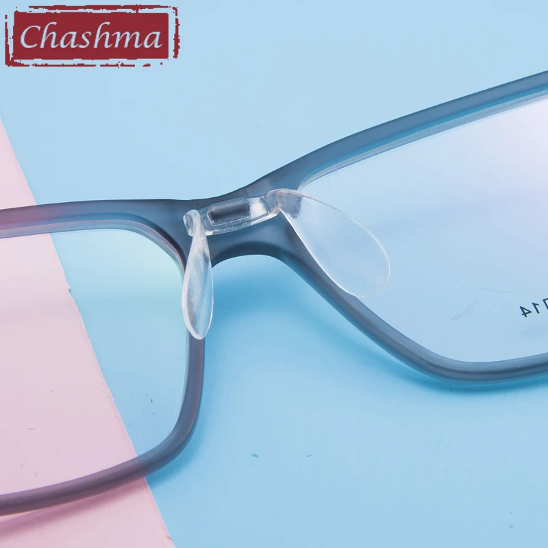 Мужские спортивные очки Chashma TR90 большие круглые с прозрачными линзами ширина 138