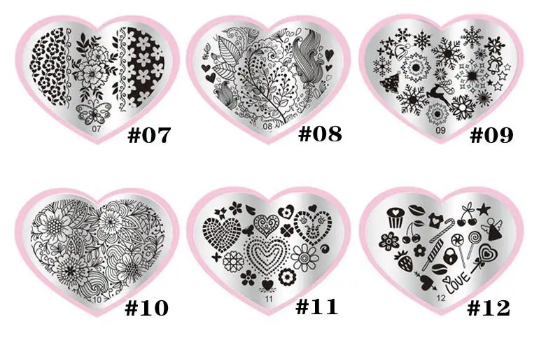 Штампованные пластины для ногтей 3d шаблоны дизайна трафареты маникюра | Красота