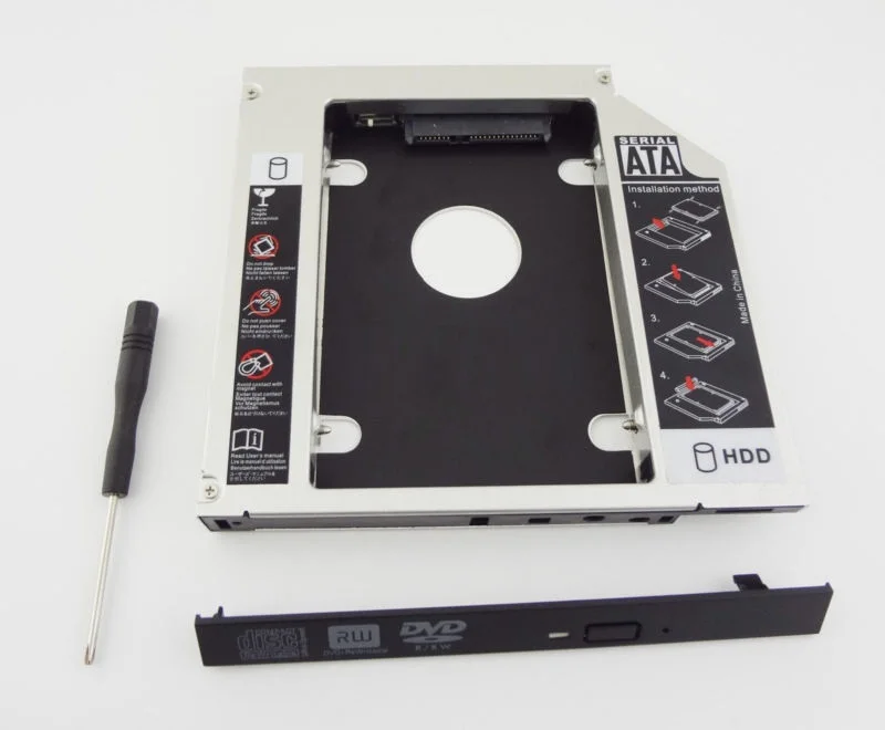 

WZSM New 2nd HDD SSD Hard Drive Caddy Adapter for ASUS X550 X550CA X550CC X550VC X550VB X550CL Faceplate