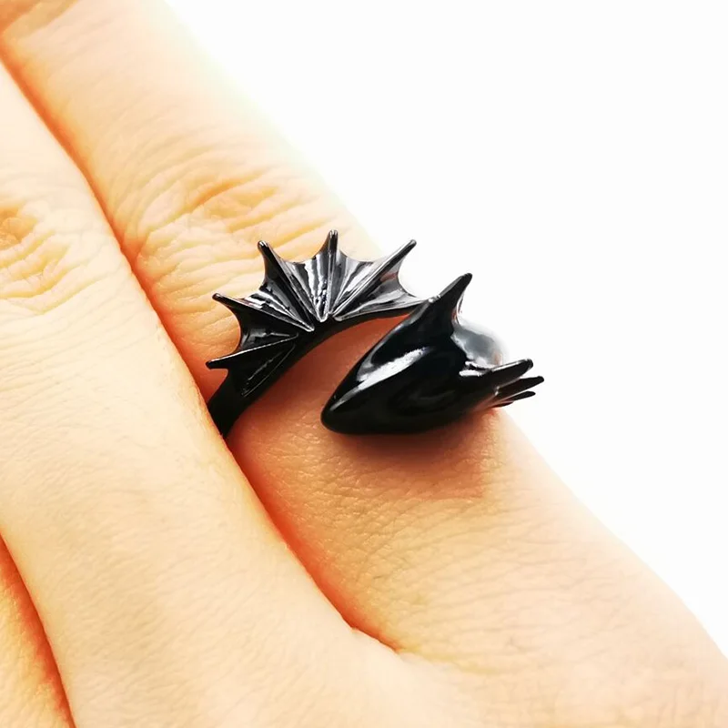 1 шт. Открытое кольцо для женщин и девочек латунные крутые крылья летающего