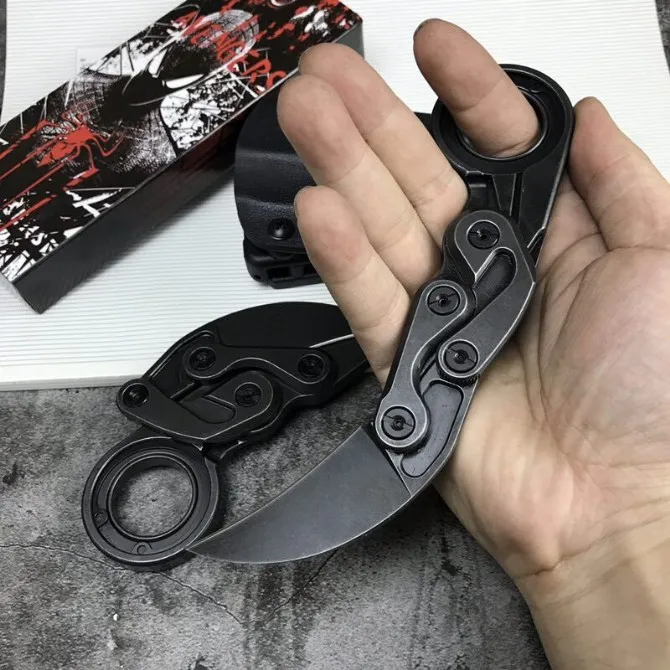 Karambit нож 60 61HRC M390 Порошковая сталь Высокое качество Открытый Отдых EDC инструмент