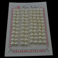 

Half Drilled Cultured Freshwater Pearl Beads One Direction Round natural half-drilled white 7-7.5mm 44Pairs/Bag Sold By Bag