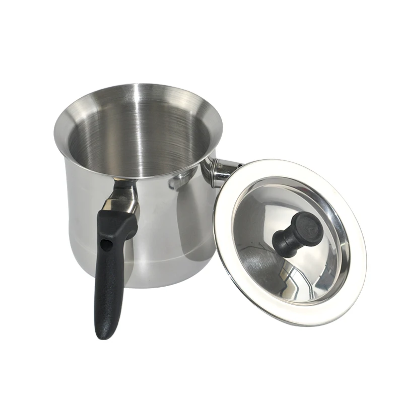 Stainless Steel Milk Boiling Pot Double Wall Whistling With Handle Induction Bottom | Дом и сад