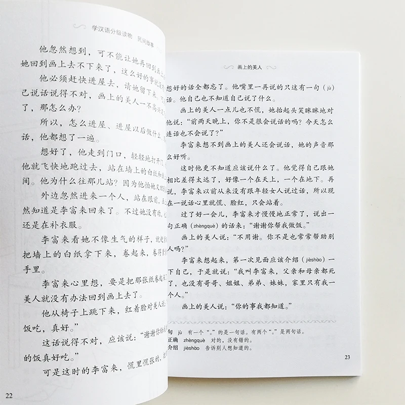 Graded Readers for Chinese Language Learners(Folktales):Beauty from the Painting Chinese Reading Book Level 1: 500 Words