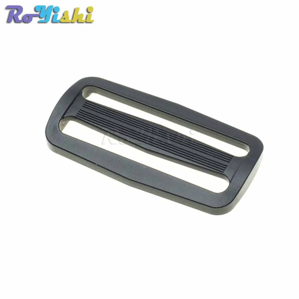 10pcs/pack 60mm Webbing Plastic Curve Slider Tri-Glide Adjust Tri-ring Buckles Backpack Straps Black | Дом и сад