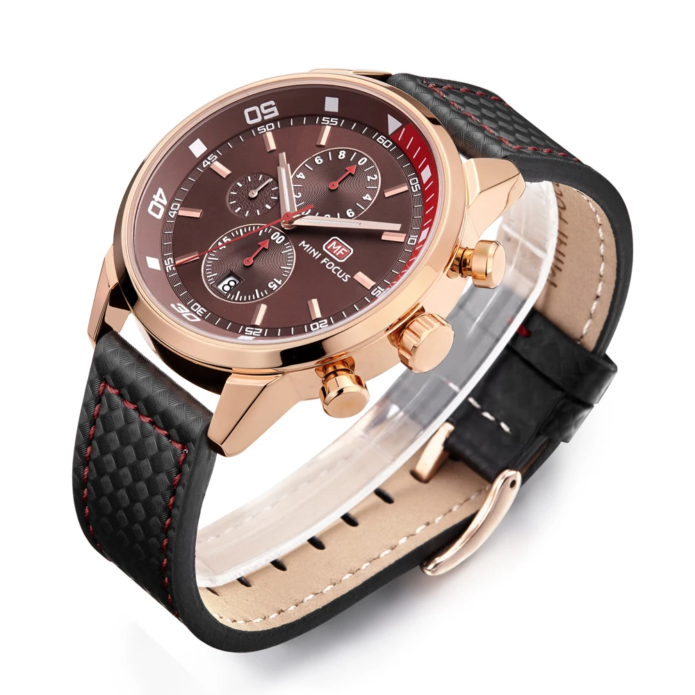 Top Brand 2019 New Sports Series Chronograph Watch Men Multifunctional Genuine Leather Watches Calendar montres hommes | Наручные часы
