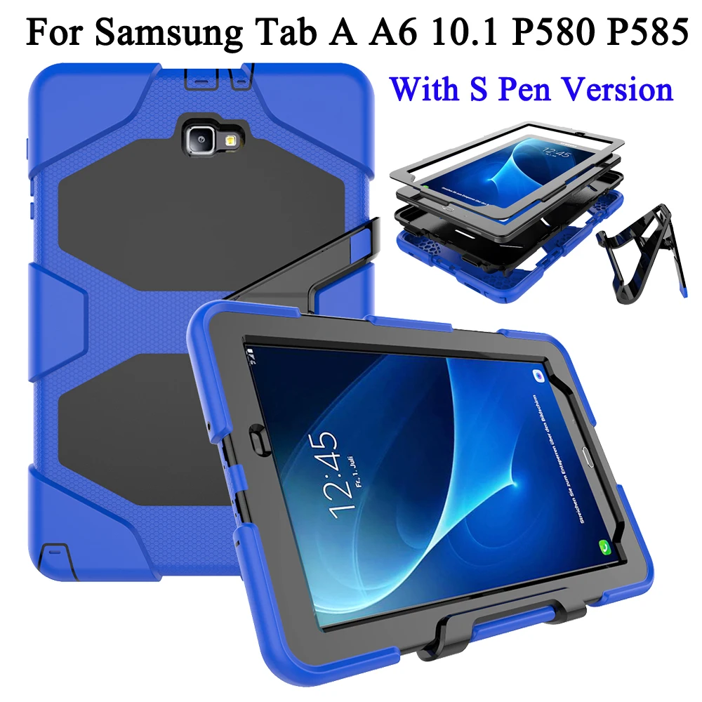 Детский сверхмощный чехол для Samsung Galaxy Tab A6 A 6 10 1 &quotS Pen SM-P583 P580 P585 планшета мягкий