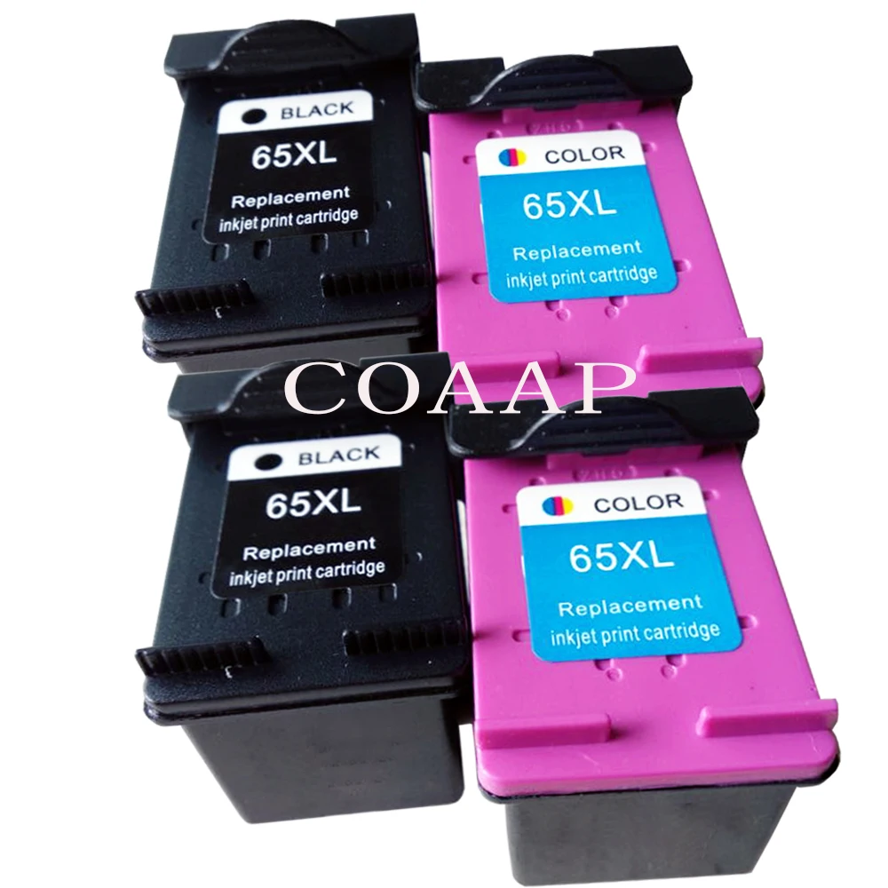 4pk пополнен чернильный картридж для HP 65XL hp 65 с чернилами DeskJet 3723 3720 3732 3722 3758 3755 3752 3730