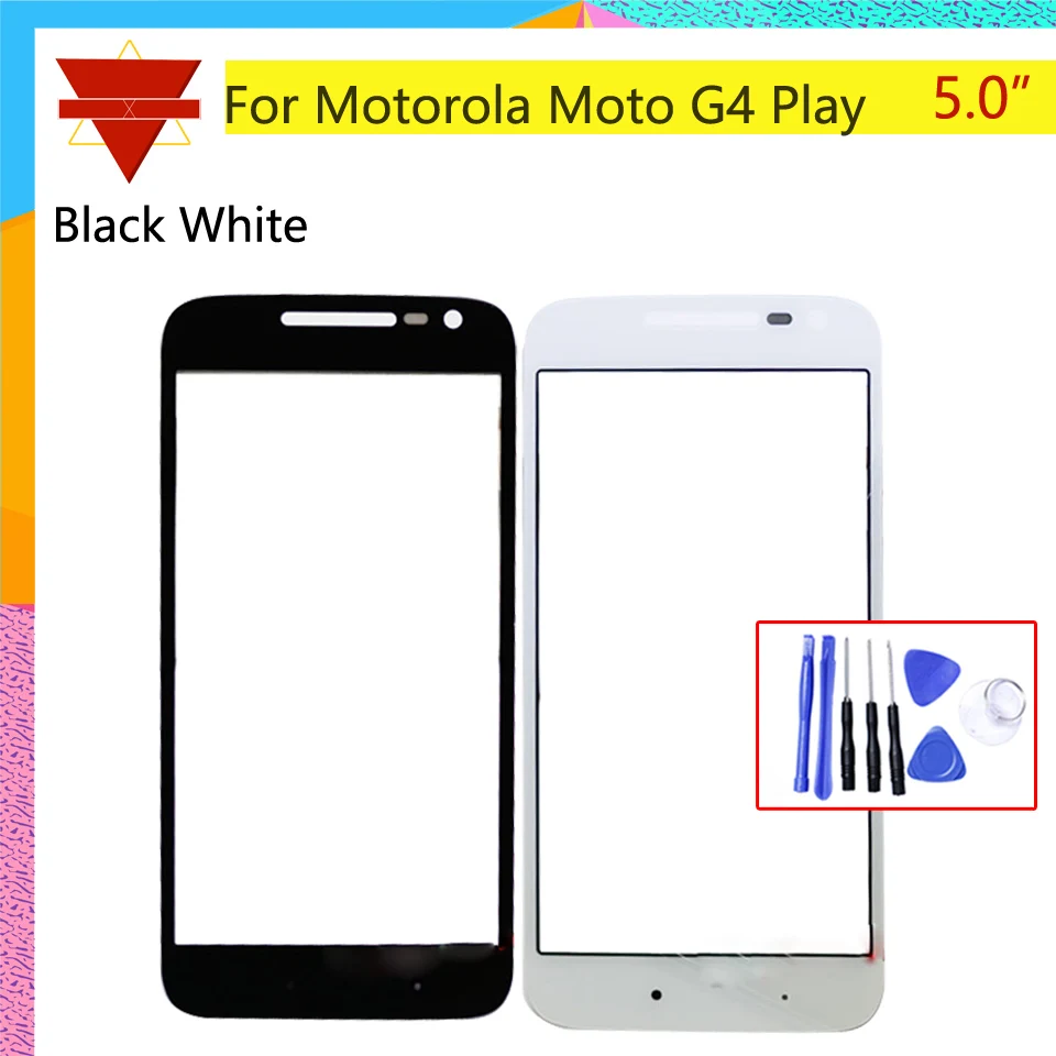 5 0 LCD Переднее стекло объектива для Motorola Moto G4 Play XT1607 XT1609 передний внешний экран