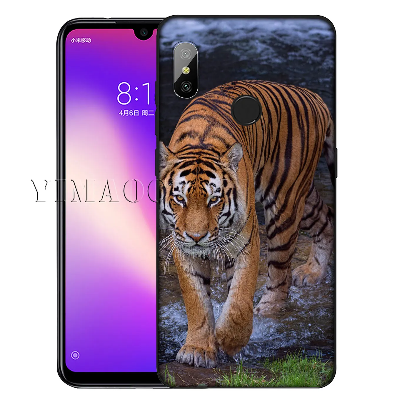 Мягкий чехол для Xiaomi Redmi K20 GO S2 6A 7A 4A 4X Note 8 7 5 6 Pro Plus YIMAOC тигр лев леопард | Мобильные