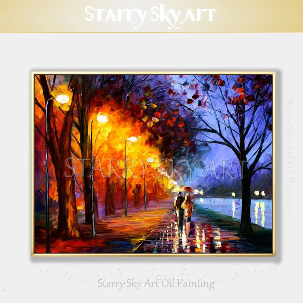

Artist Hand-painted High Quality Thick Oil Paints Textured Knife Oil Painting Kinds of Landscape Pictures Lover Art Oil Painting