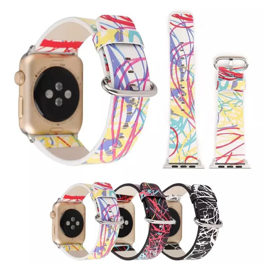 Ремешок из натуральной кожи для Apple Watch Iwatch 2/3 размер 42 мм/38 мм|Ремешки часов| |