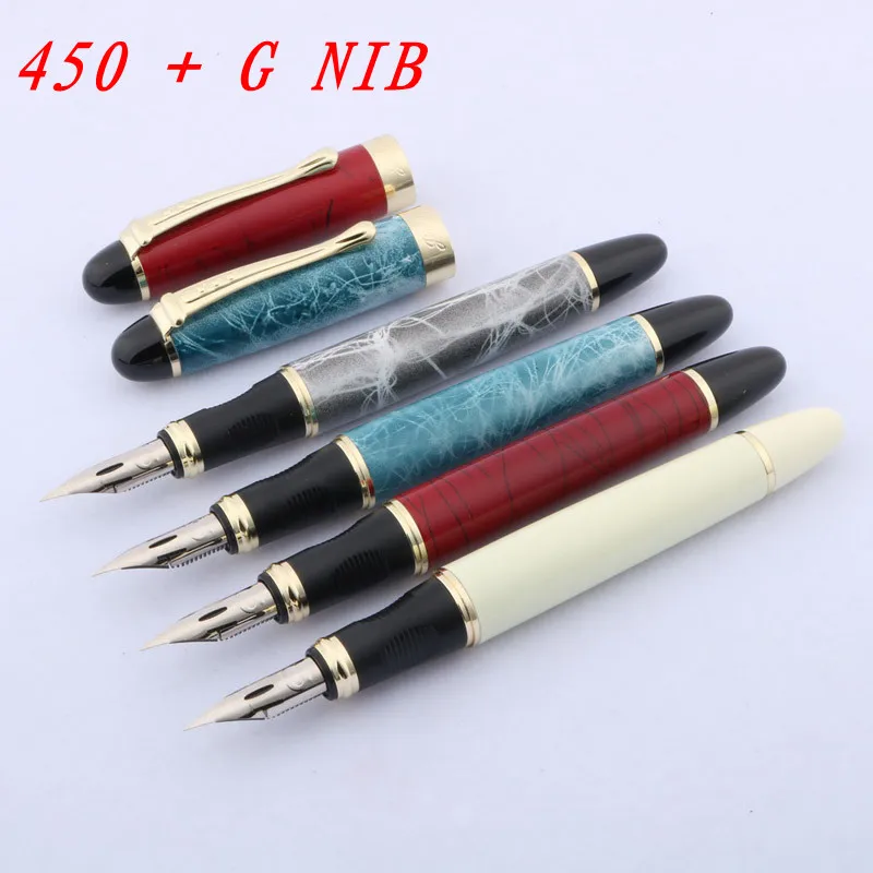 Ручка перьевая JINHAO 450 с наконечником, окунутым в круг наконечником, с надписью гравера, принадлежности для Английской Каллиграфии