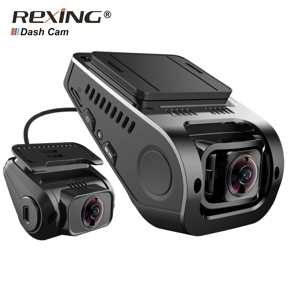 Rexing F8 Plus Автомобильный видеорегистратор камера заднего вида 1080 P спереди + Сзади