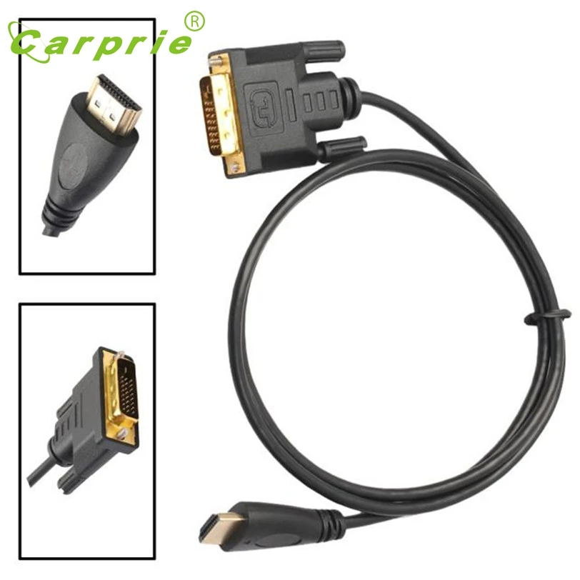 CARPRIE 1 м HDMI к DVI Мужской кабель взаимная D мужчин конвертер для HDTV HD Mar13 MotherLander|dvi