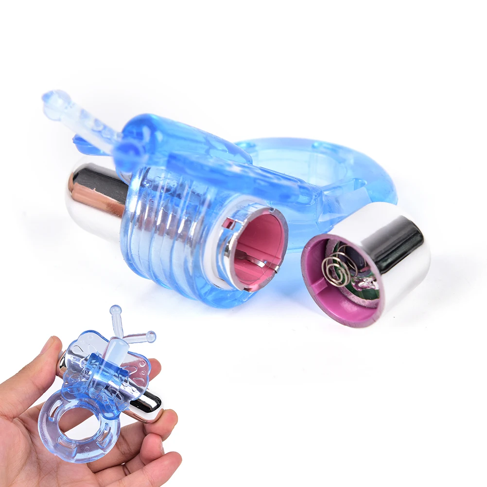 Мощный вибратор TPE секс магазин бабочка вибрирующий пенис кольцо игрушки для