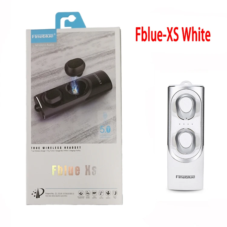 White Retail box Fineblue Fblue XS Беспроводная Bluetooth 5,0 гарнитура вкладыши Звук бинауральные мини-наушники с магнитным разъемом для зарядки - Цвет: White Retail box
