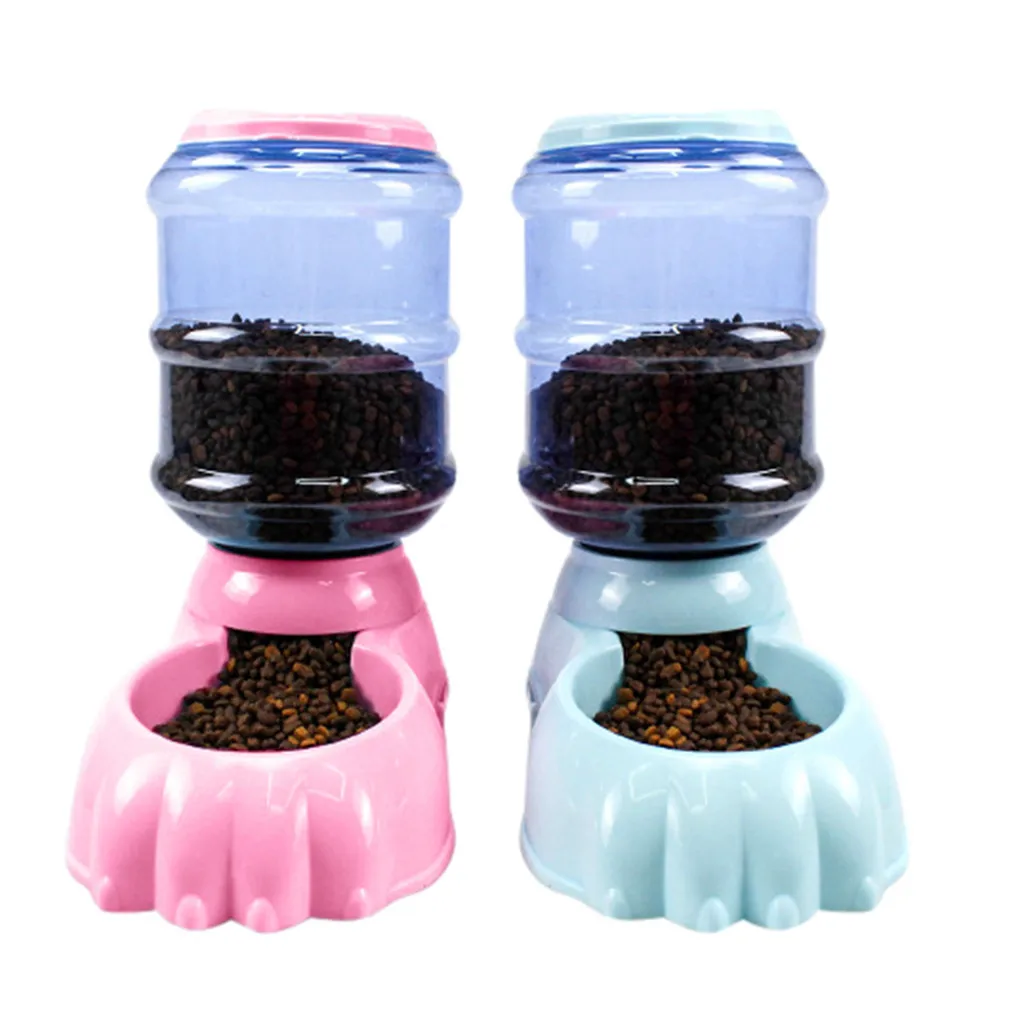 Автоматический дозатор корма для домашних животных Кормушка кошек и собак чаша