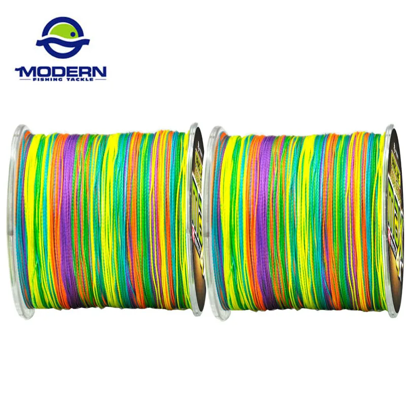 

500M MODERN Fishing Line MAX Series Multicolor 1M 1color Multifilament PE Braided Fishing Rope 4 strands braid wires 8 to 90LB