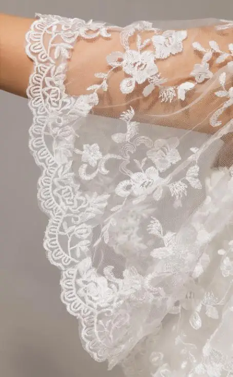 VENSANAC Boat Neck Lace Appliques Sweep Train A Line Wedding Dresses 2018 Ruffles Short Sleeve Backless Bridal Gowns | Свадьбы и