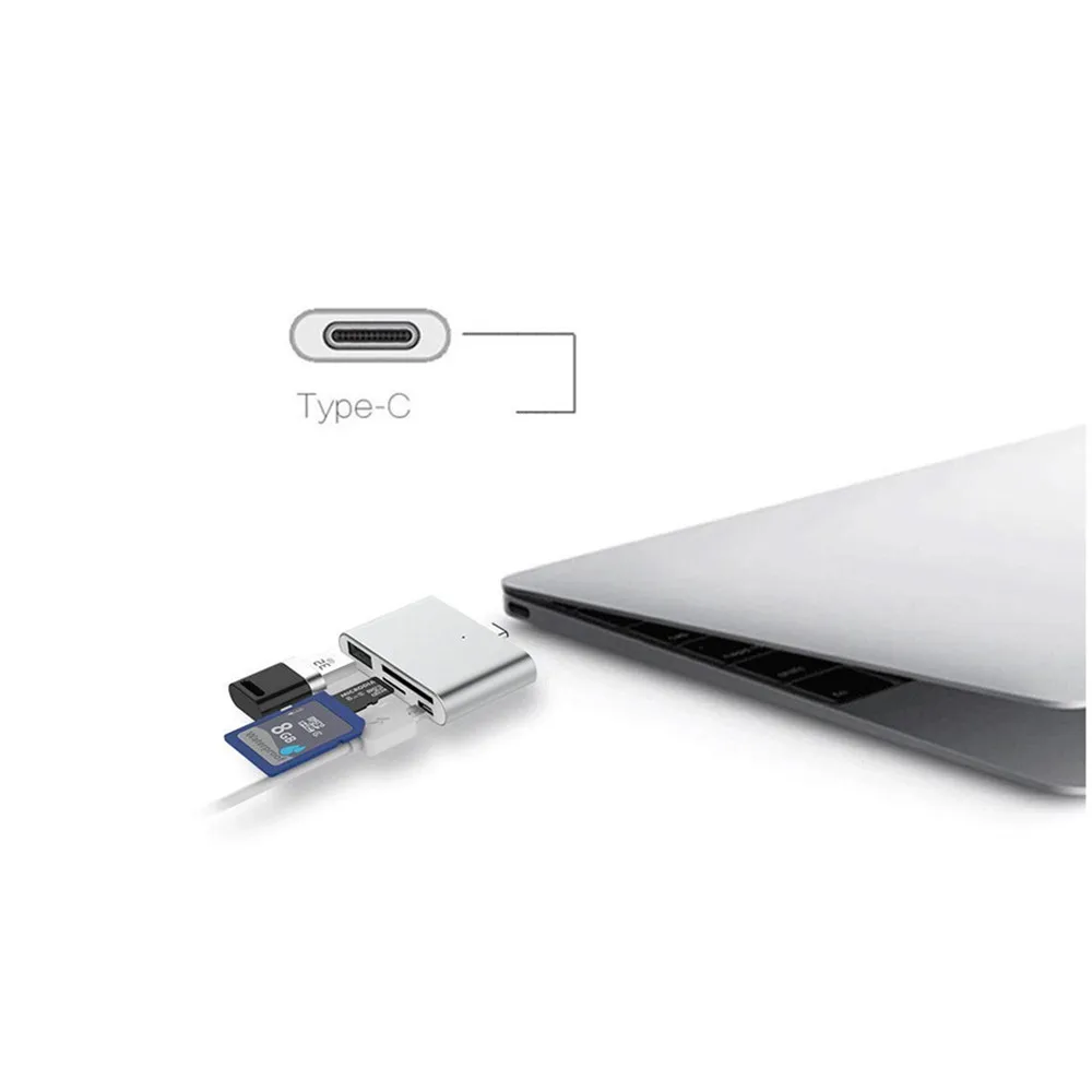 OTG картридер USB C к USB2.0 SD Micro многофункциональный 3 1 Тип конвертер для телефона Android