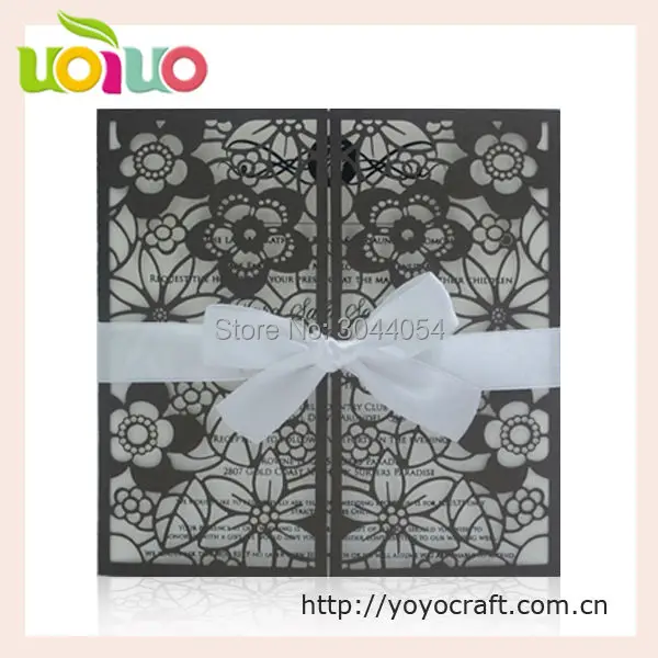 

Wholesale High quality hot sale wedding invitation card greeting card with printing service from China