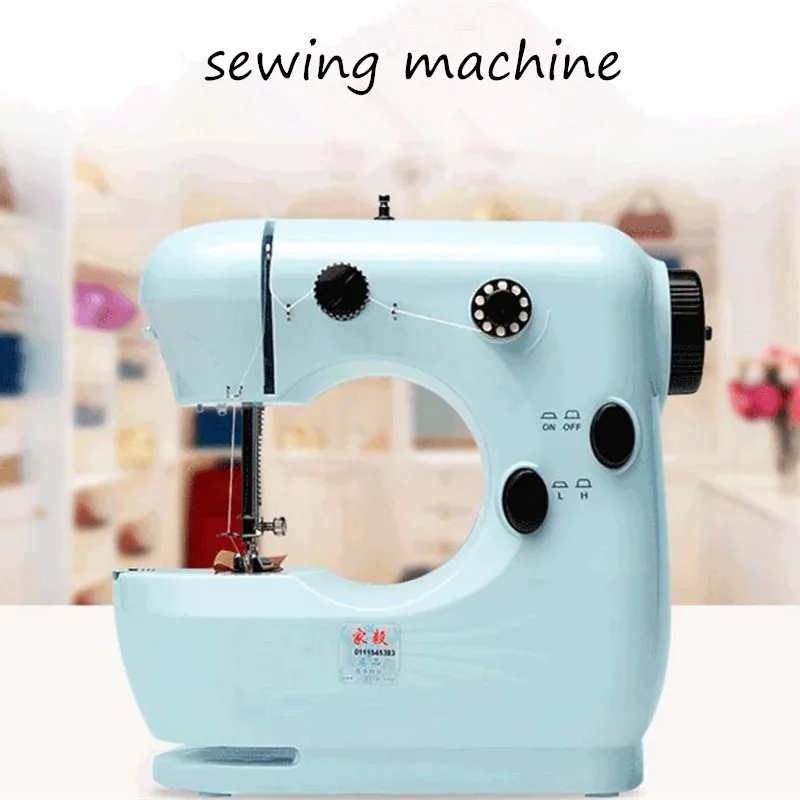 Красивая портативная мини швейная машина ручная и ножная двойная нить