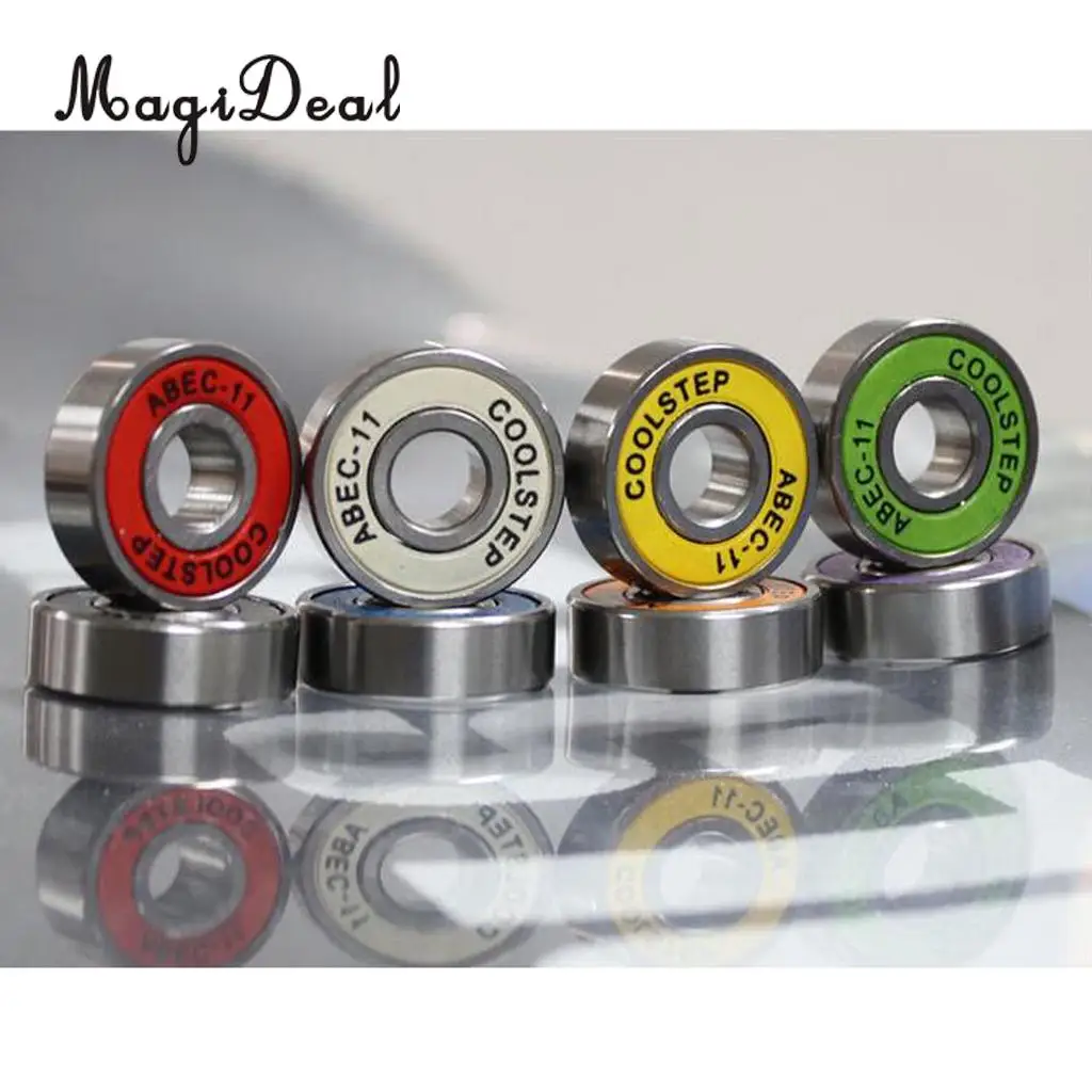 MagiDeal 16 шт. ABEC 11 высокоскоростные износостойкие подшипники для скейтборда