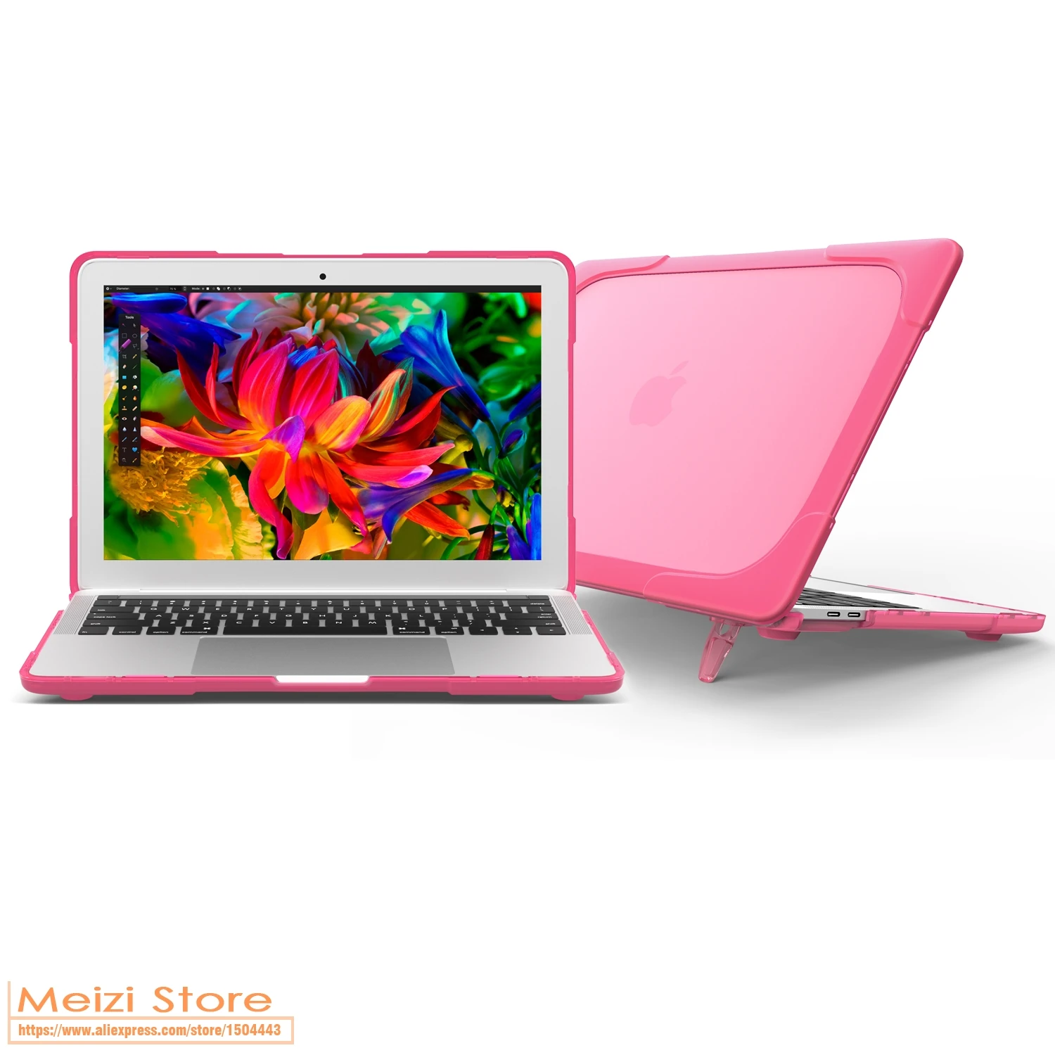 2 в 1 складной защитный чехол с подставкой и полным покрытием для Apple macbook Air 13 11 12 15