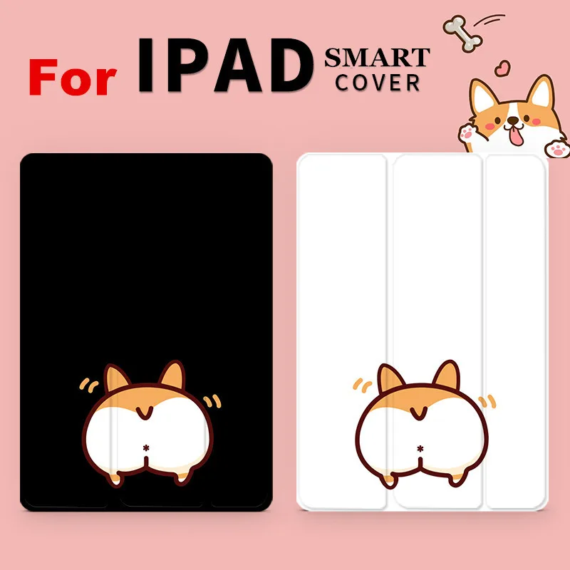 Чехол книжка с изображением милой собаки для планшетов iPad 10 5 7 6 12 9 2020 2019 Mini2 3 4 7|cover