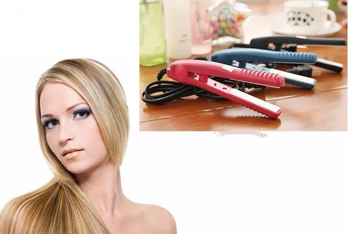Новый мини выпрямитель для волос розовый керамический электронный титановый