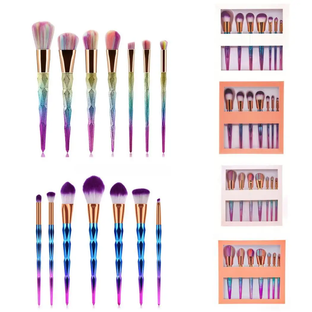 7PCS/Set Makeup Brushes Foundation Eyeshadow Powder All Skin Types Brush Tools Set/Kit of (PCS) 2cm/0.8inch | Красота и здоровье