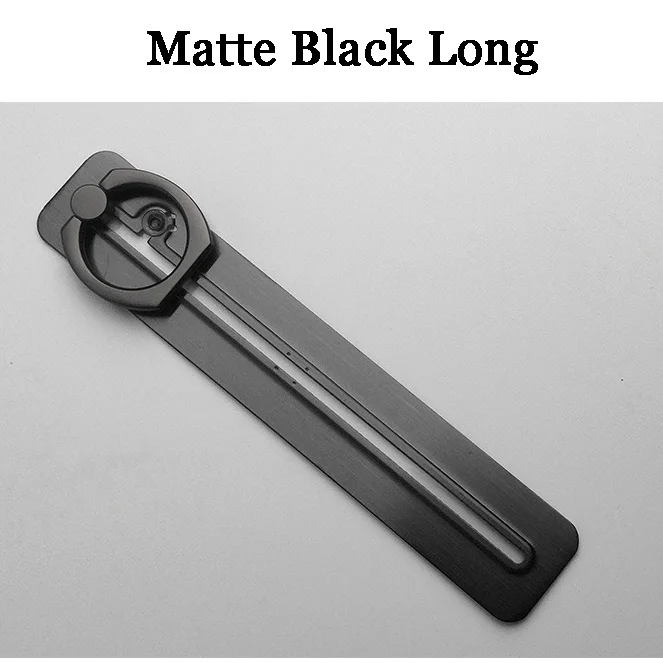 Matte Black L Универсальное кольцо на палец кольцо-держатель мобильного телефона Подставка для сотового телефона вращающийся на 360 градусов направляющий держатель металлический съемный стенд - Цвет: Matte Black L
