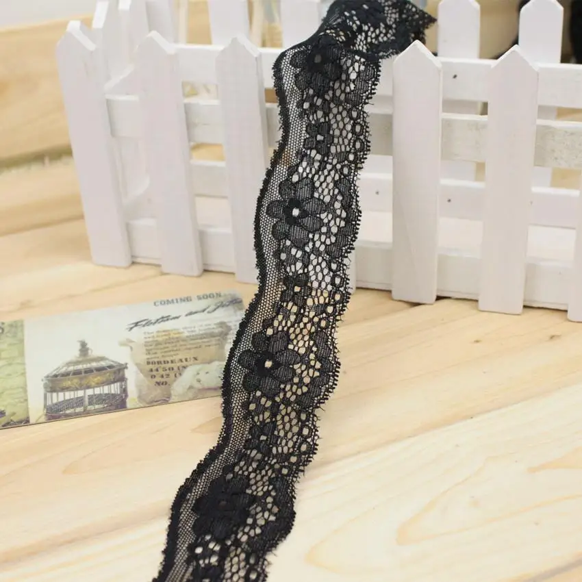 10 м/лот ширина 4 5 см черная фотография аксессуары для одежды своими руками