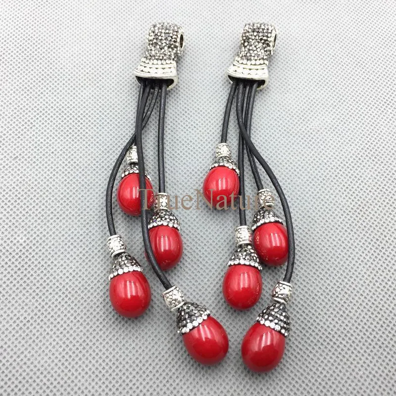 В форме слезы ювелирные изделия из жемчуга в стиле бохо Кожаные Кисточки с