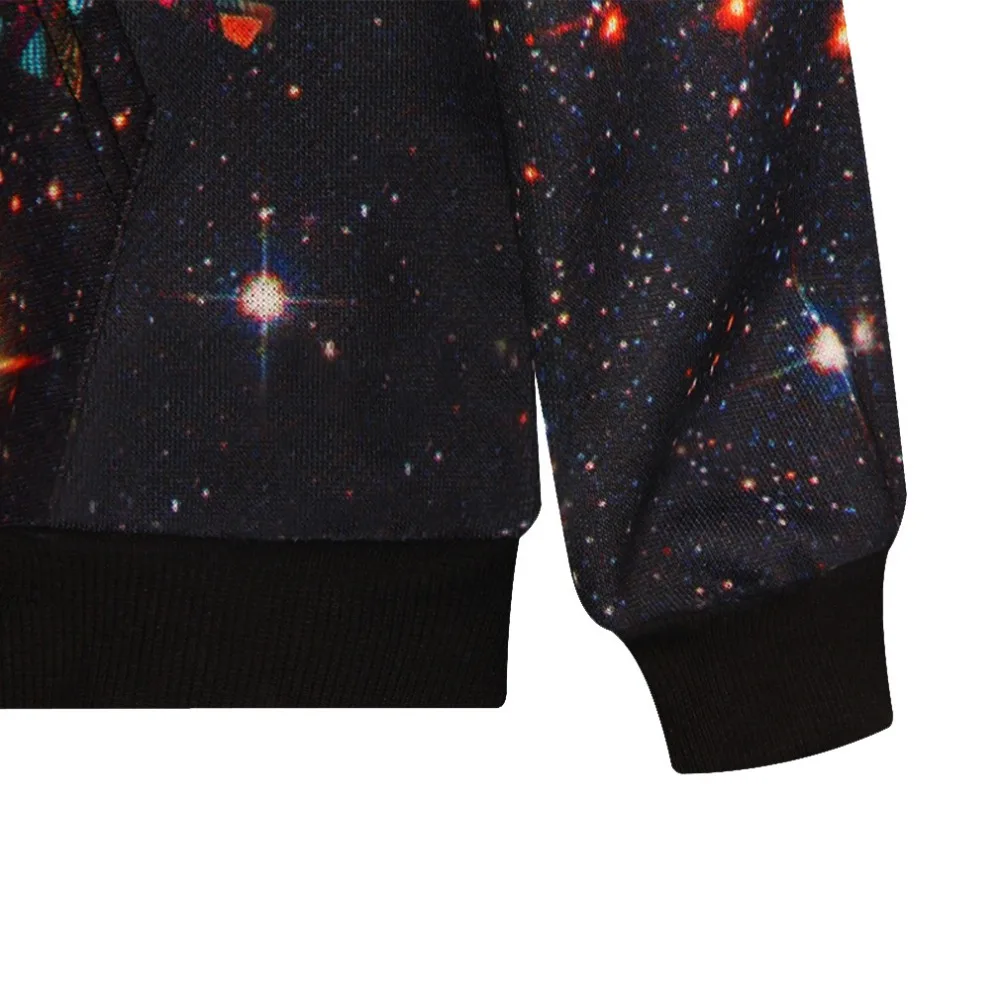 Толстовка с капюшоном для мужчин и женщин Модный свитшот 3D принтом Галактики