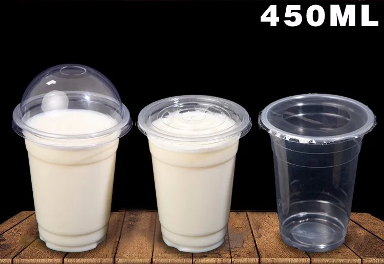 

Wholesale 50 pcs / set Wedding Cake Party Cup Kids Children Birthday Party Clear Disposable Plastic Cup 16oz(450ml) with Lids
