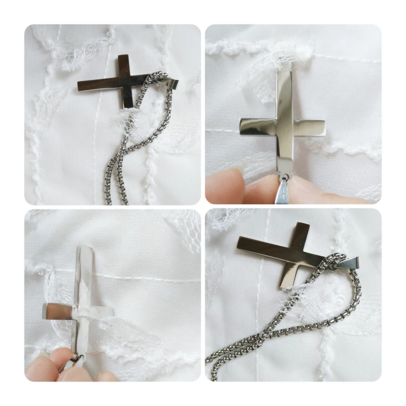 ELSEMODE простой серебристый цвет ожерелья из нержавеющей стали для женщин и мужчин