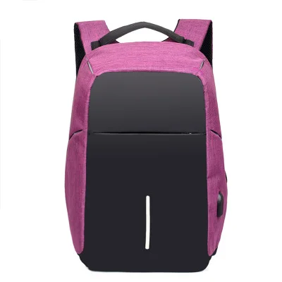 purple Дропшиппинг, мужской рюкзак с защитой от кражи, usb зарядка 15,6, рюкзак для ноутбука, многофункциональный водонепроницаемый рюкзак для путешествий, женская школьная сумка - Цвет: purple