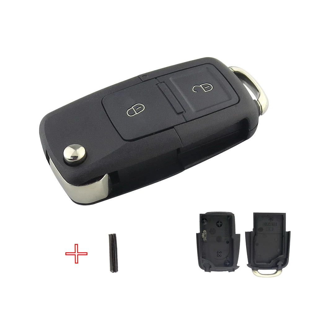 OkeyTech 2 3 кнопки Складной флип ключ корпус автомобильный Замена для VW Golf 4 5 Passat B5 B6